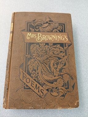 Mrs. Browning's Poems - Brown Decorative Hardcover